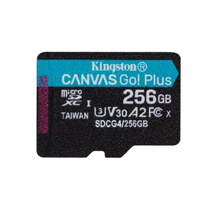 Kingston Canvas Go! Plus - Scheda di memoria flash (adattatore da microSDXC a SD (SDCG4/256GB)