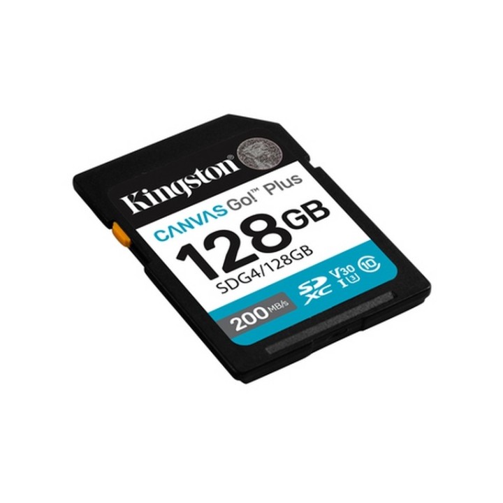 Kingston Canvas Go! Plus - Scheda di memoria flash - 128 GB - Video Class V30 / (SDG4/128GB)