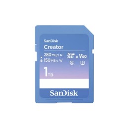SanDisk Creator - Scheda di memoria flash - 1 TB - Video Class V60 / UHS-II U3 / (SDSDXEP-1T00-GNCIS)