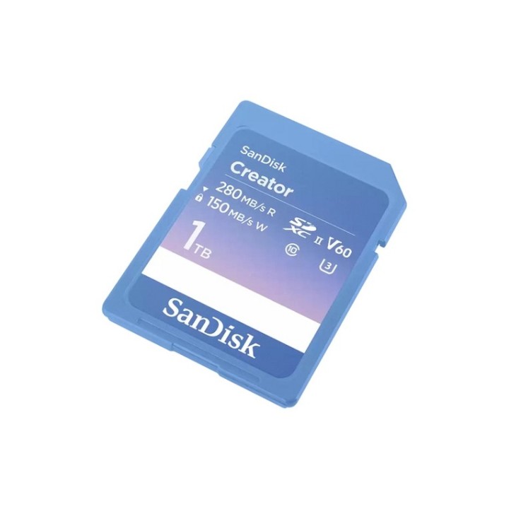 SanDisk Creator - Scheda di memoria flash - 1 TB - Video Class V60 / UHS-II U3 / (SDSDXEP-1T00-GNCIS)