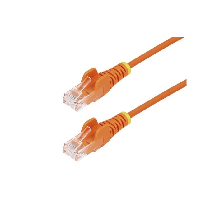 StarTech.com 50cm Orange Slim CAT6 Ethernet Cable, Snagless, 28AWG, LSZH - Cavo