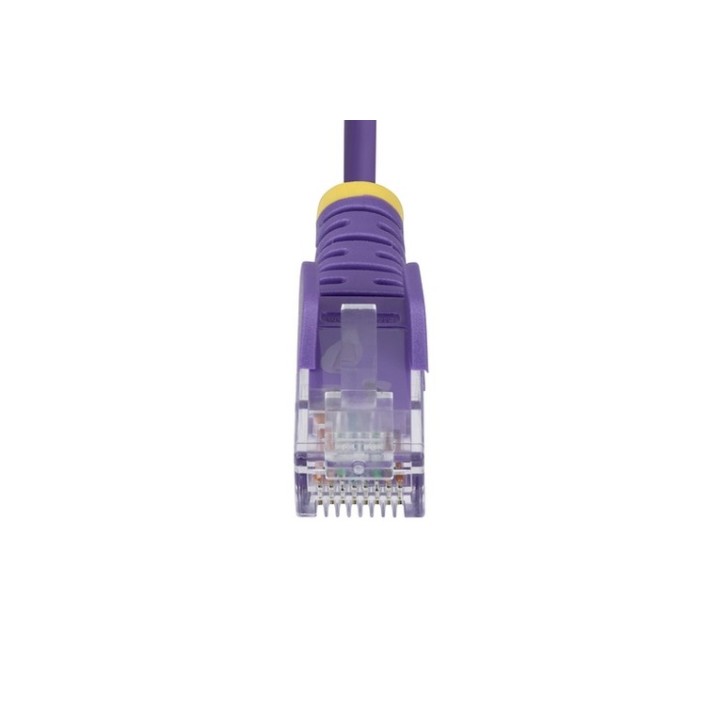 StarTech.com 1.5m Purple Slim CAT6 Ethernet Cable, Snagless, 28AWG, LSZH - Cavo