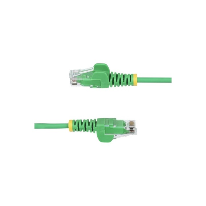 StarTech.com 2.5m Green Slim CAT6 Ethernet Cable, Snagless, 28AWG, LSZH - Cavo p