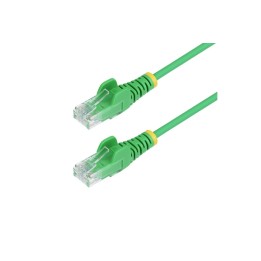 StarTech.com 15m Green Slim CAT6 Ethernet Cable, Snagless, 28AWG, LSZH - Cavo pa