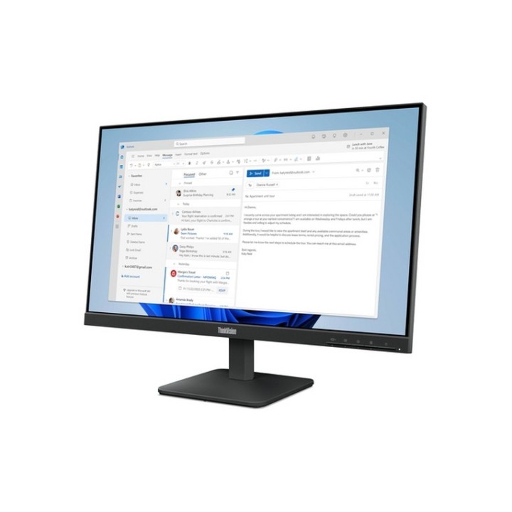 Lenovo ThinkVision S24-4e - Monitor a LED - 24" (23.8" visualizzabile) - 1920 x (64B5KAT1EU)