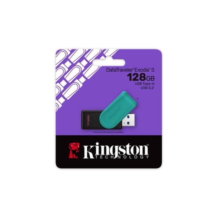 Kingston DataTraveler Exodia S - Chiavetta USB - 128 GB - USB 3.2 Gen 1 (DTXS/128GB)