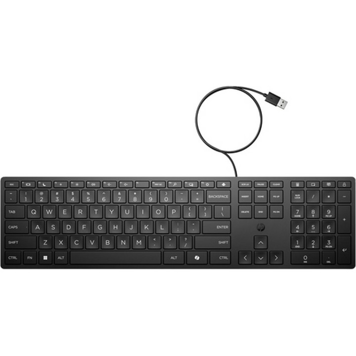 HP Desktop 320K - Tastiera - layout a 3 zone, corsa dei tasti a profilo ridotto (9SR37UTABZ)