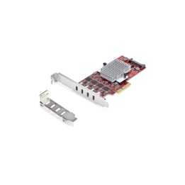 Startech 4-Port USB Type-C PCIe Card, USB-C 10Gb, 4x Controllers, TAA - Adattato