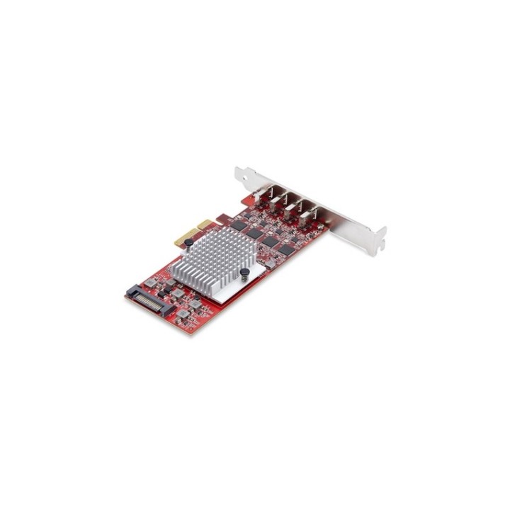 Startech 4-Port USB Type-C PCIe Card, USB-C 10Gb, 4x Controllers, TAA - Adattato (P10Q4C-USB-CARD)