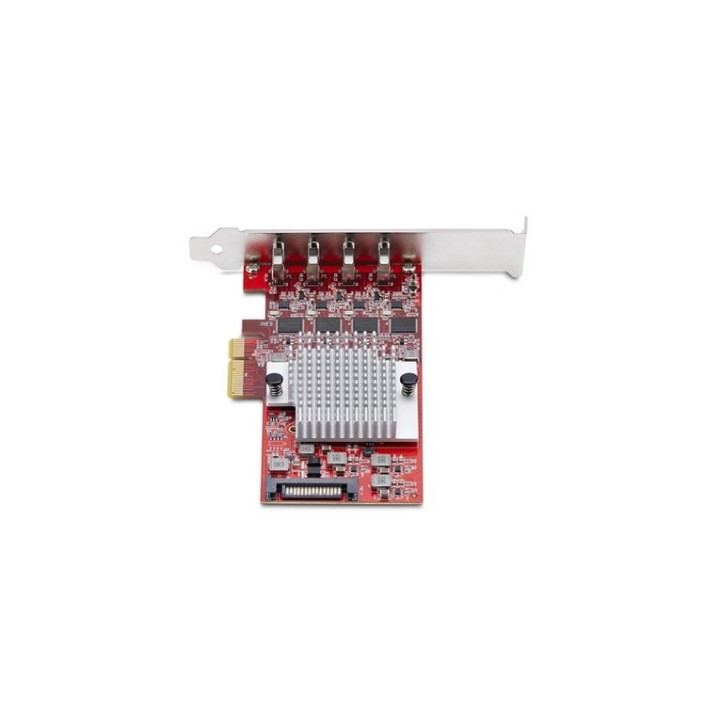 Startech 4-Port USB Type-C PCIe Card, USB-C 10Gb, 4x Controllers, TAA - Adattato