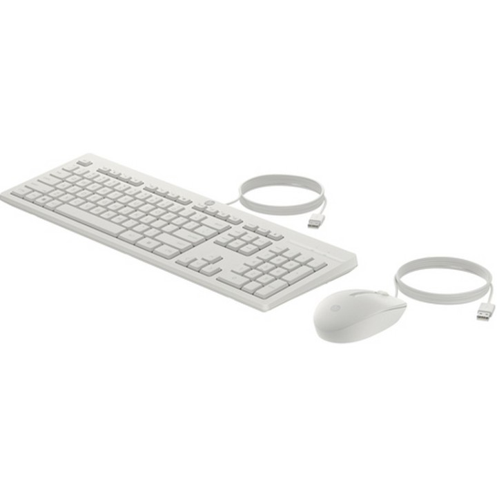 HP 225 - Set mouse e tastiera - ambidestro, layout a 3 zone, corsa dei tasti sta (AW5S6AAABZ)