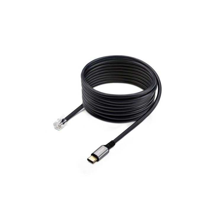 StarTech.com USB-C to RJ9 Adapter for Office Phone Handset or Wired/Wireless Hea (UR9-HEADSET-ADAPTER)