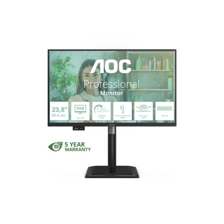 AOC 24P4U - Monitor a LED - 24" - 1920 x 1080 Full HD (1080p) @ 120 Hz - IPS - 1