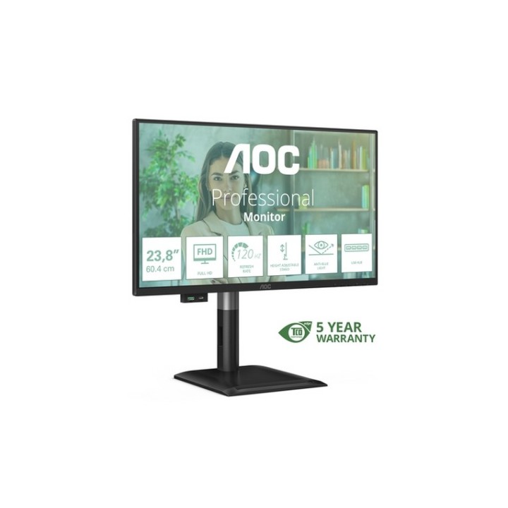 AOC 24P4U - Monitor a LED - 24" - 1920 x 1080 Full HD (1080p) @ 120 Hz - IPS - 1