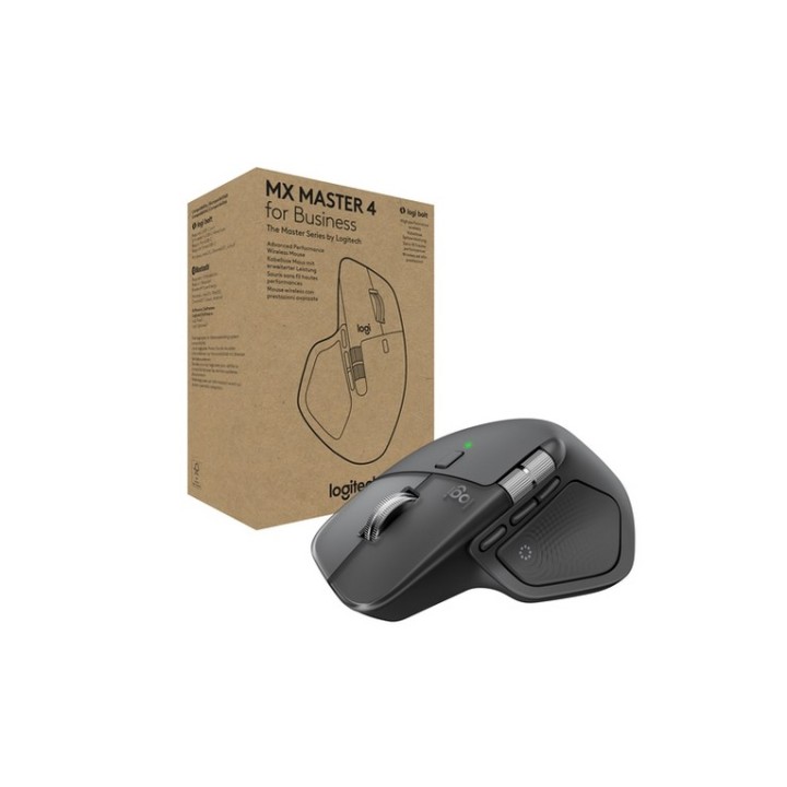 Logitech MX Master 4 for Business - Mouse - 8 pulsanti - senza fili - Bluetooth, (910-007617)