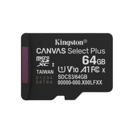 Kingston Canvas Select Plus - Scheda di memoria flash - 64 GB - A1 / Video Class (SDCS3/64GBSP)