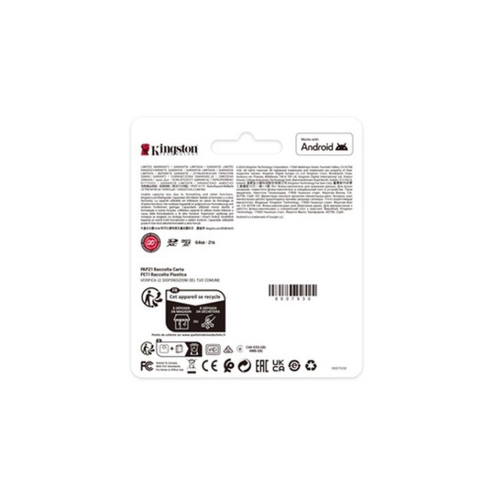 Kingston Canvas Select Plus - Scheda di memoria flash - 256 GB - Video Class V10