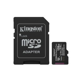 Kingston Canvas Select Plus - Scheda di memoria flash (adattatore da microSDXC a (SDCS3/128GB)