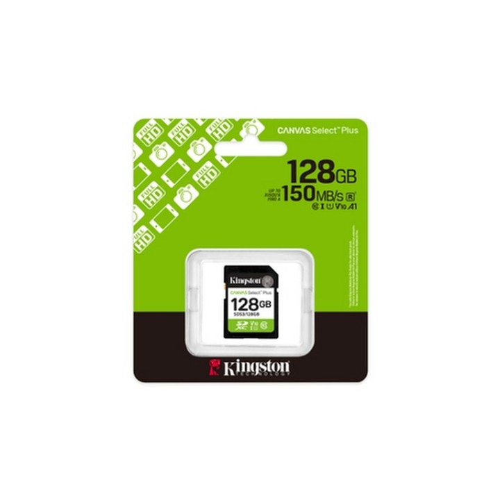Kingston Canvas Select Plus - Scheda di memoria flash - 128 GB - Video Class V10