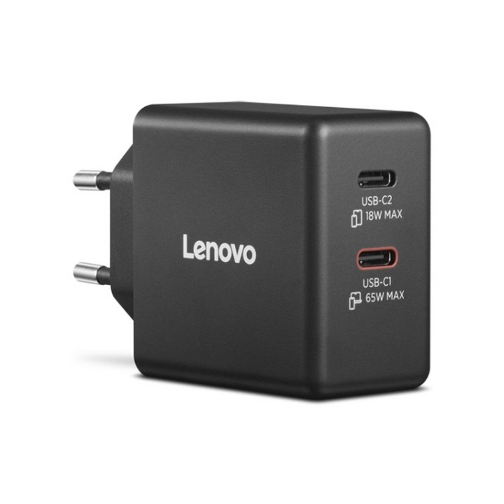 Lenovo Dual - Alimentatore - GaN - 100/240 V c.a. V - 65 watt - connettori di us