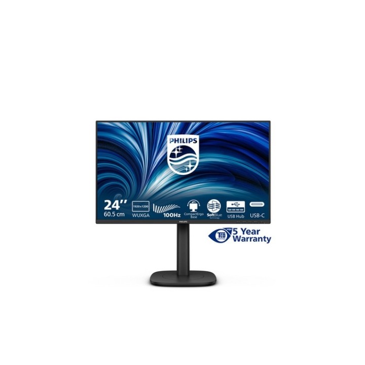 Philips 24B2N3200D - 3000 Series - monitor a LED - 24" - 1920 x 1200 WUXGA @ 100 (24B2N3200D/00) - PHILIPSMMD