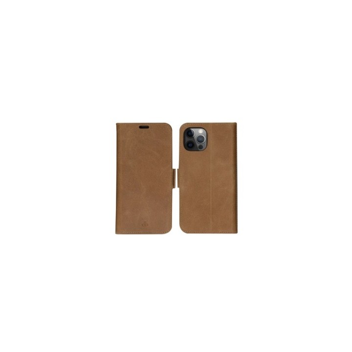 dbramante1928 Copenhagen - Flip cover per cellulare - pelle pieno fiore - tan -