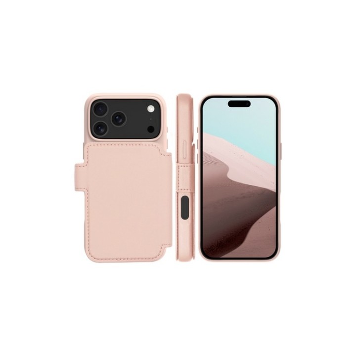 dbramante1928 Lynge - Flip cover per cellulare - Compatibilità MagSafe - sabbia (LM69ICPI6806)