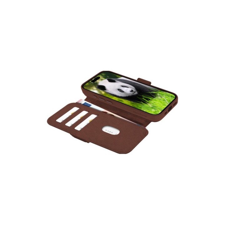 dbramante1928 Lynge - Flip cover per cellulare - Compatibilità MagSafe - pelle p