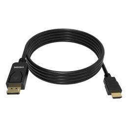 VISION - Cavo adattatore - DisplayPort maschio a HDMI maschio - 2 m - nero - sup