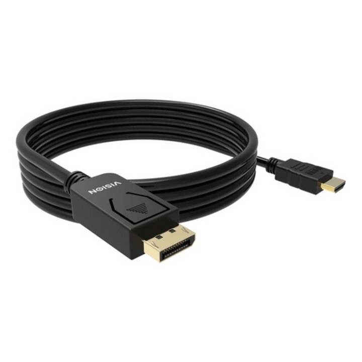 VISION - Cavo adattatore - DisplayPort maschio a HDMI maschio - 2 m - nero - sup (TC 2MDPHDMI8K/BL)