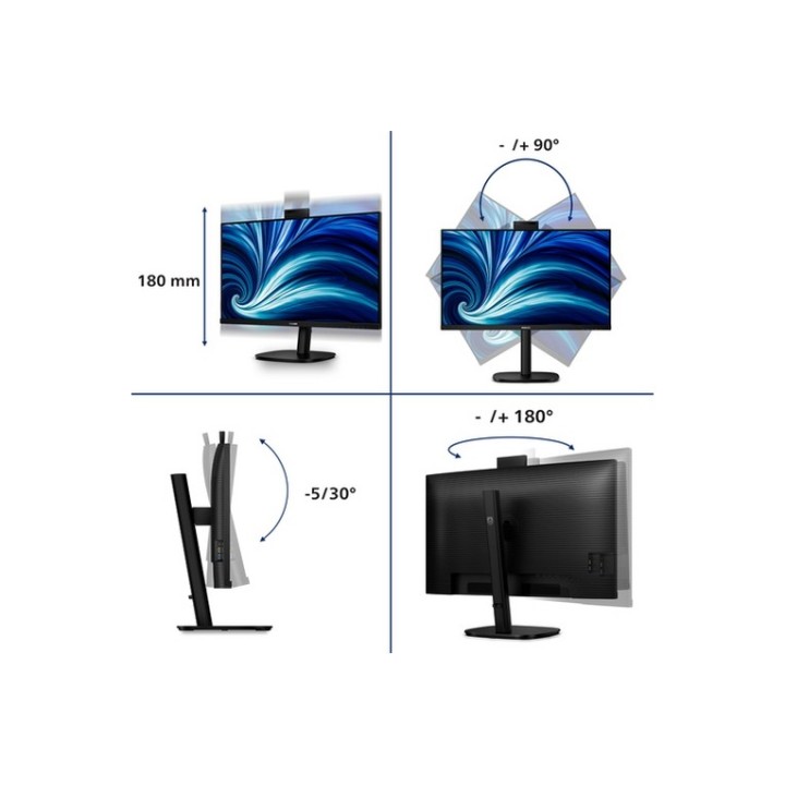 Philips 32B2U3601H - 3000 Series - monitor a LED - 32" (31.5" visualizzabile) -