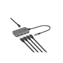 Startech - Hub - 4 x USB 3.2 Gen 1 + 1 x USB-C + 1 x USB-C 3.2 Gen 1 - desktop