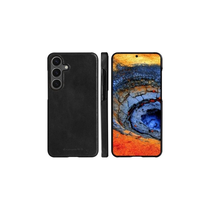 dbramante1928 Lynge - Flip cover per cellulare - pelle pieno fiore - nero - per