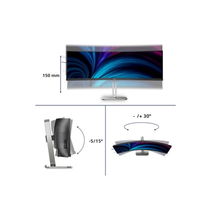 Philips 49B2U5900C - Monitor a LED - curvato - 49" (48.8" visualizzabile) - 5120 (49B2U5900C/00) - PHILIPSMMD