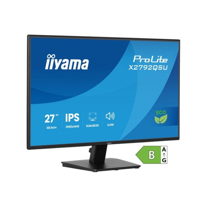 iiyama ProLite X2792QSU-B1 - Monitor a LED - 27" - 2560 x 1440 WQHD @ 70 Hz - IP
