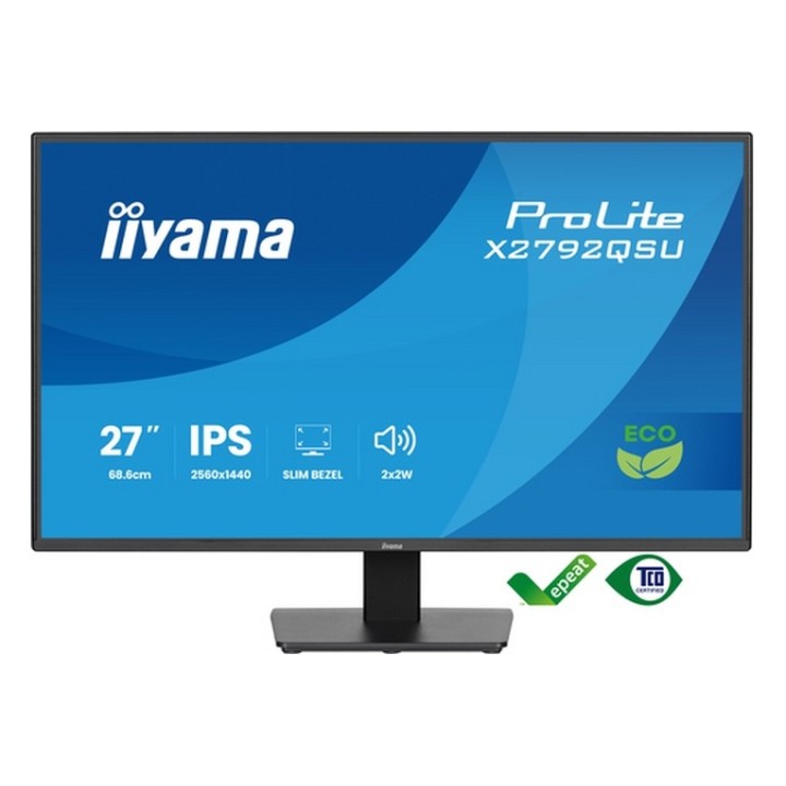 iiyama ProLite X2792QSU-B1 - Monitor a LED - 27" - 2560 x 1440 WQHD @ 70 Hz - IP