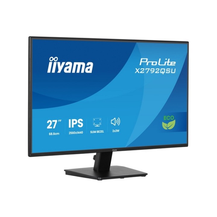 iiyama ProLite X2792QSU-B1 - Monitor a LED - 27" - 2560 x 1440 WQHD @ 70 Hz - IP