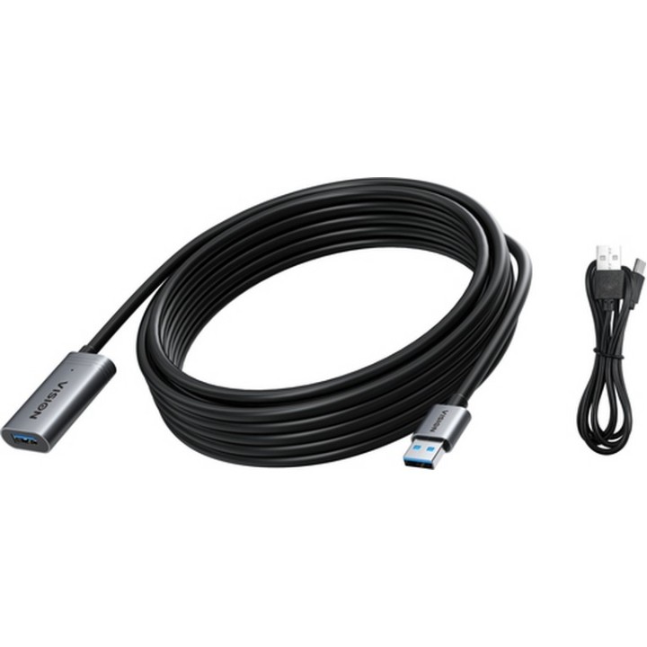 Vision - Prolunga USB - USB Tipo A (F) a USB Tipo A (M) - USB 3.0 - 5 m - nero