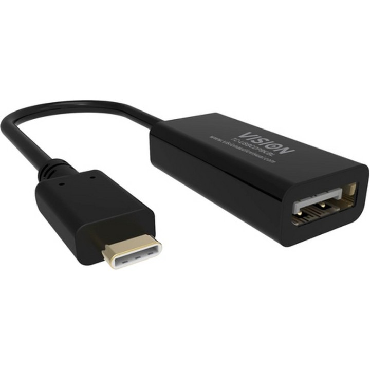 Vision - Adattatore video - USB-C (M) a DisplayPort (F) - USB 3.1 - 15 cm - supp