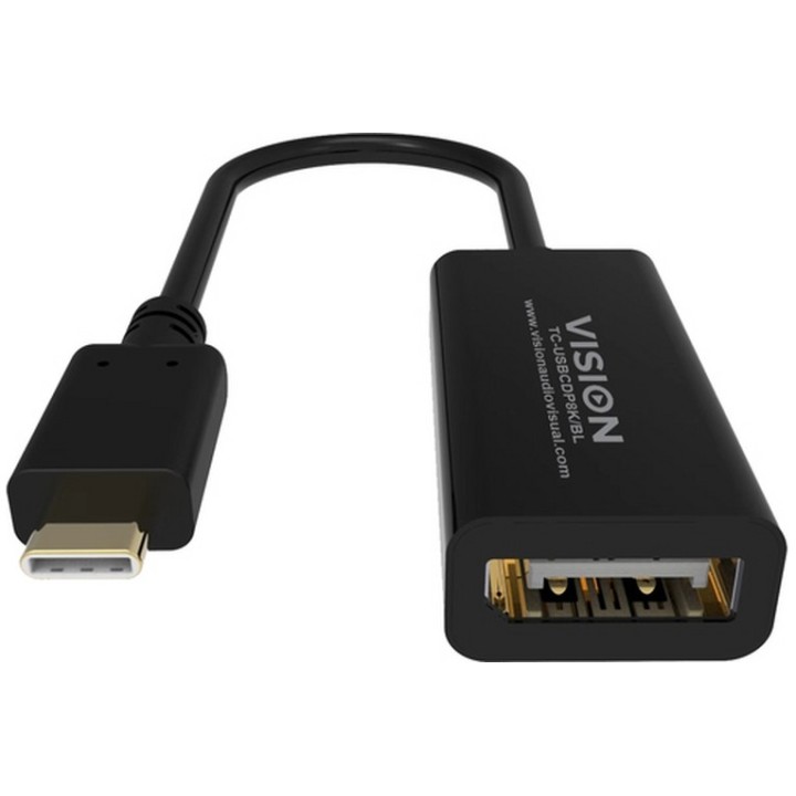 Vision - Adattatore video - USB-C (M) a DisplayPort (F) - USB 3.1 - 15 cm - supp