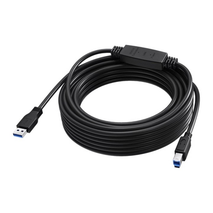 VISION 10 m Black USB 3.0 booster cable