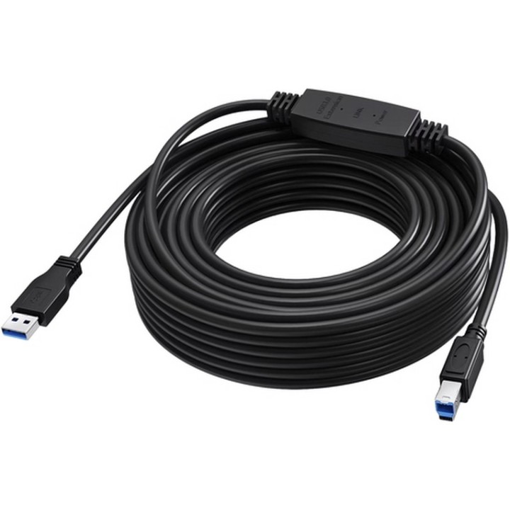 Vision - Cavo USB - USB Tipo A (M) a USB Type B (M) - USB 3.0 - 15 m - booster a