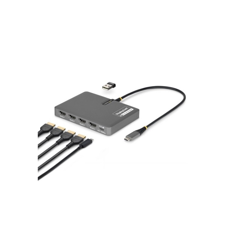 StarTech.com - Docking station - per laptop - USB-C - 4 x HDMI - Compatibile TAA
