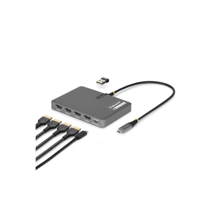 StarTech.com - Docking station - per laptop - USB-C - 4 x HDMI - Compatibile TAA
