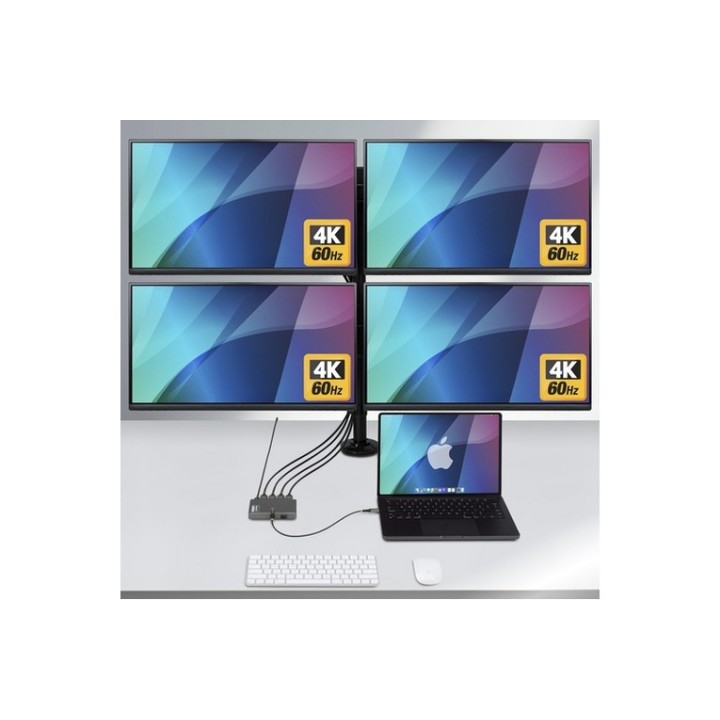 StarTech.com - Docking station - per laptop - USB-C - 4 x HDMI - Compatibile TAA