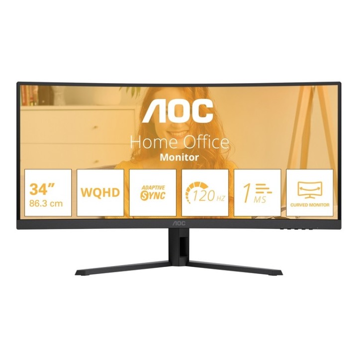 AOC Basic-line CU34B3E - B3 Series - monitor a LED - curvato - 34" - 3440 x 1440