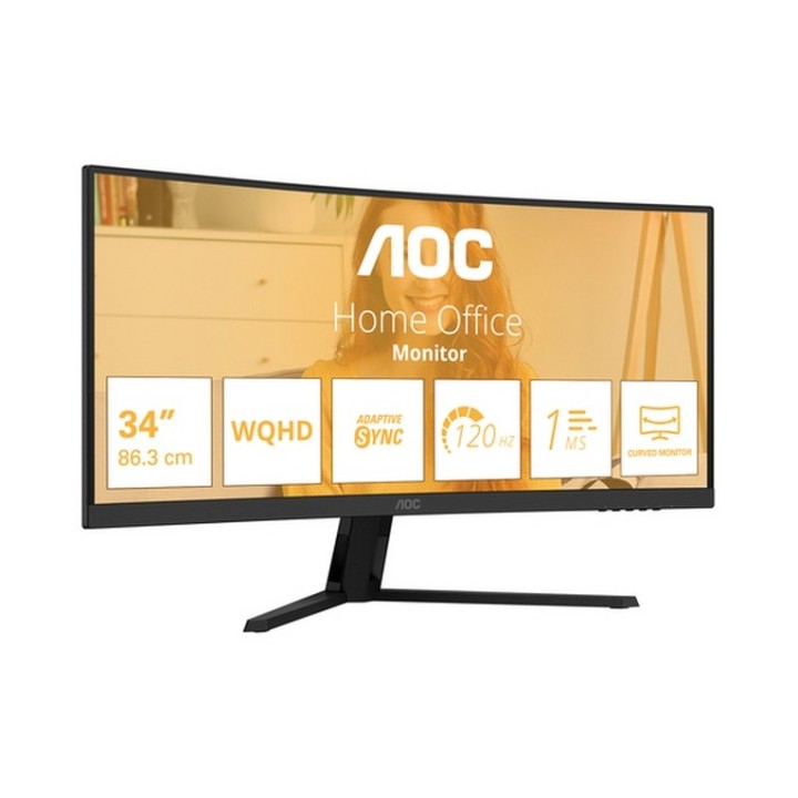 AOC Basic-line CU34B3E - B3 Series - monitor a LED - curvato - 34" - 3440 x 1440