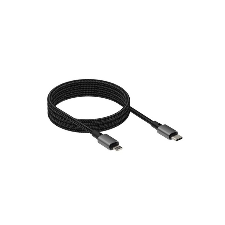VISION - Cavo Lightning - USB-C maschio a Lightning maschio - 1 m - nero - magne (TC 1MLTGMAG/BL)