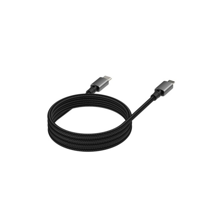 VISION - Cavo Lightning - USB-C maschio a Lightning maschio - 1 m - nero - magne (TC 1MLTGMAG/BL)