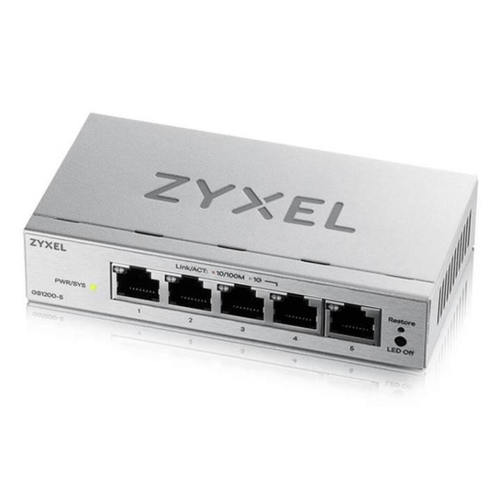 Zyxel GS1200 Series GS1200-5 - Switch - intelligente - 5 x 10/100/1000 - desktop